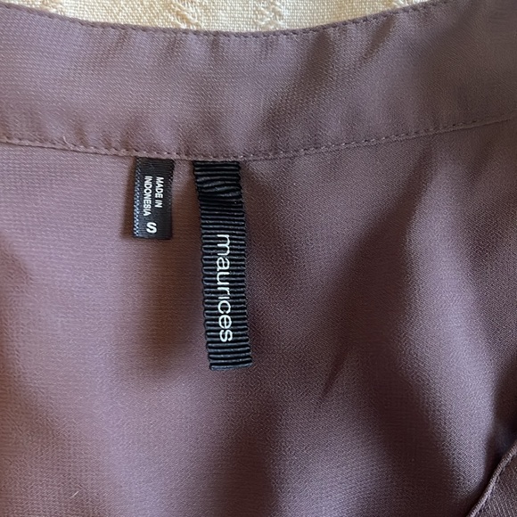 Maurices mauve blouse - Picture 3 of 5